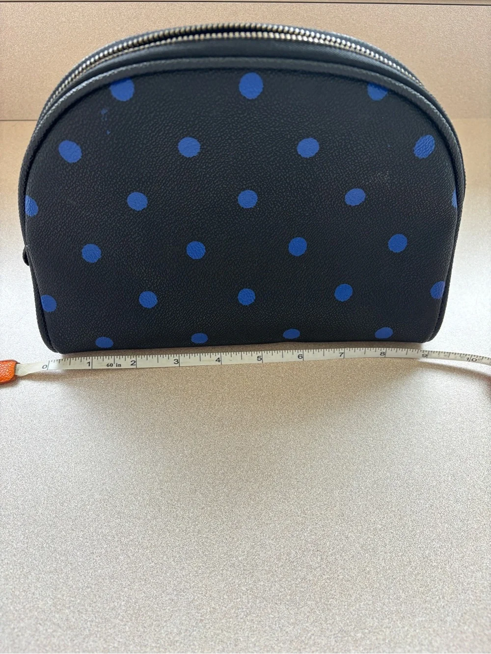 Guerlain Navy Polka Dot Cosmetic Pouch